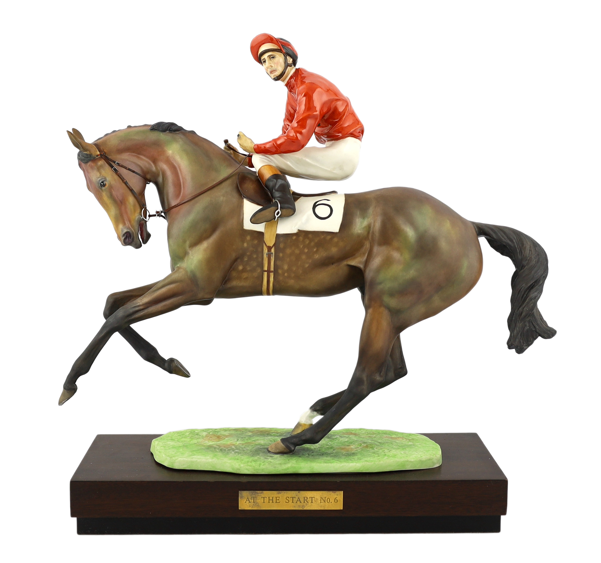 Bernard Winskill (d.1980), a Royal Worcester group, 'At the Start No.6'